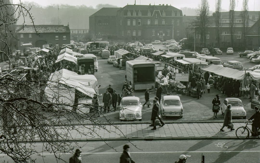 Feest op de weekmarkt in Eygelshoven