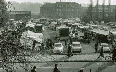 Feest op de weekmarkt in Eygelshoven